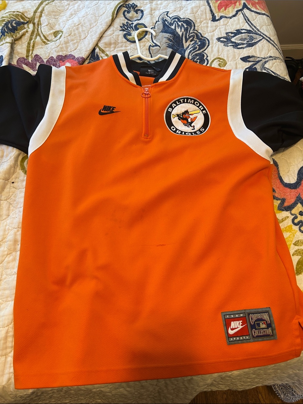 Nike Ripken Baltimore Orioles Orange & Black Short-Sleeve Jersey Top